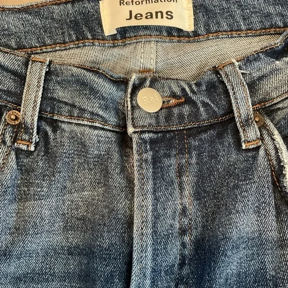 Reformation Jeans Serena High Skinny Jeans in Kasai Wash Sz 27 - Picture 4 of 8